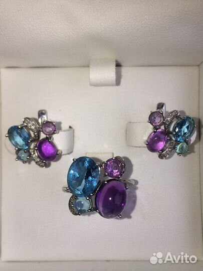 Кольцо и серьги