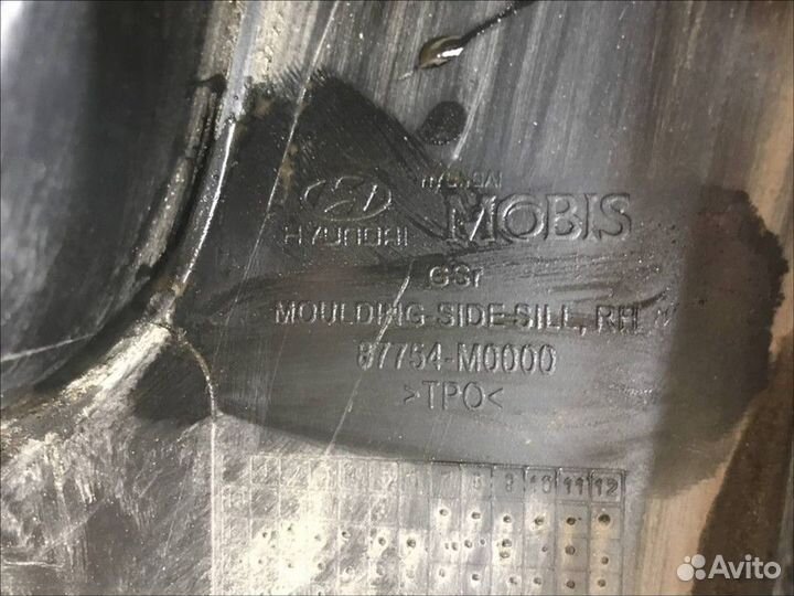 Накладка на порог наружная правая Hyundai Creta