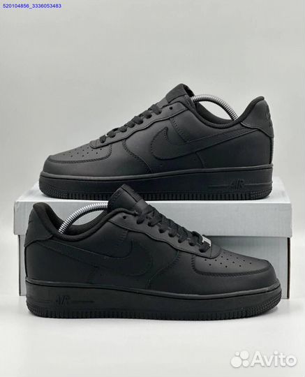 Кроссовки Nike Air Force Low Black (Арт.60987)