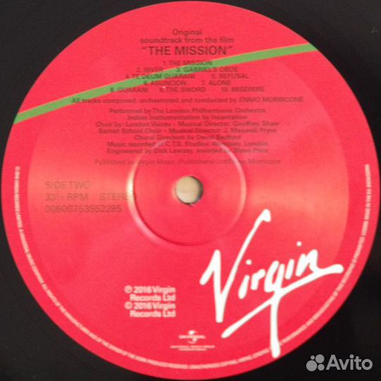 Виниловая пластинка OST, The Mission (Ennio Morric