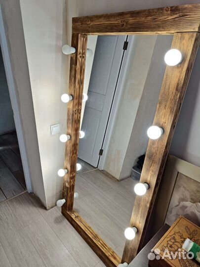 Гримерное зеркало лофт