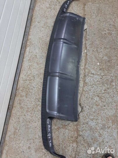 Audi q7 юбка заднего бампера