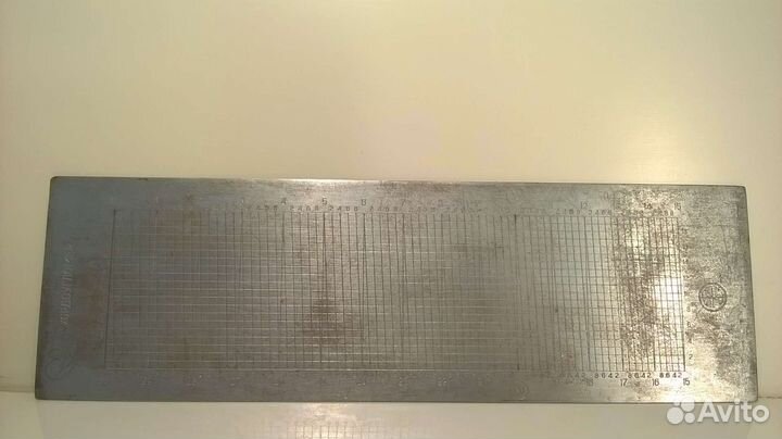 Линейка СССР хордоугломер металл