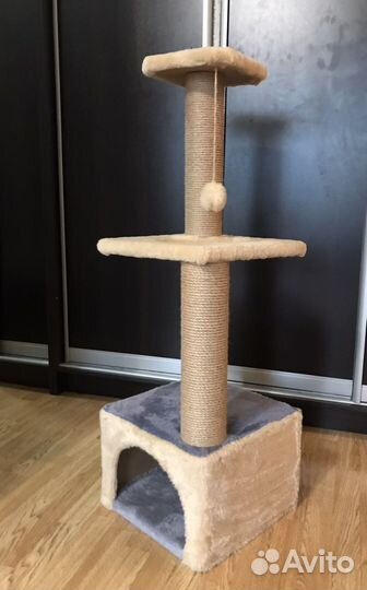 Когтеточка домик для кошки новый