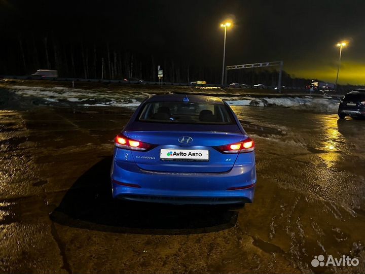 Hyundai Elantra 2.0 AT, 2017, 190 000 км