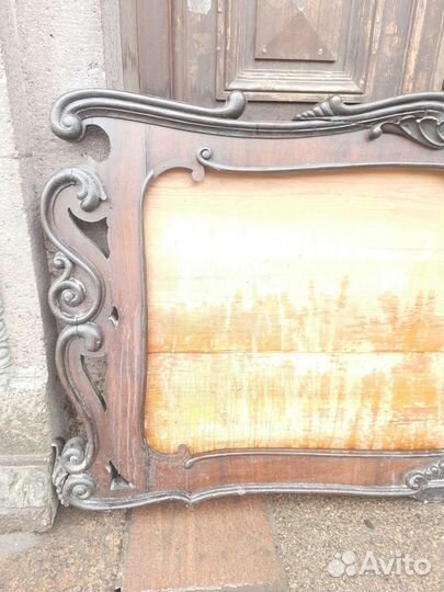 Старинное Антиикварное Огромное Настенное Зеркало