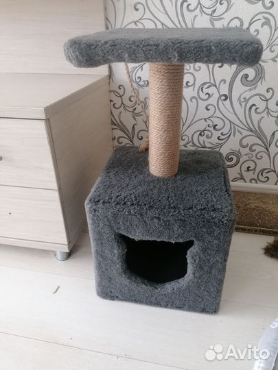 Когтеточка домик для кошки бу
