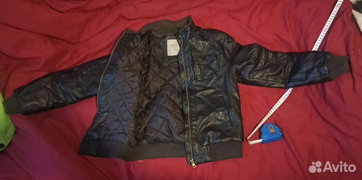 Куртка на мальчика 152 кожа искусственная