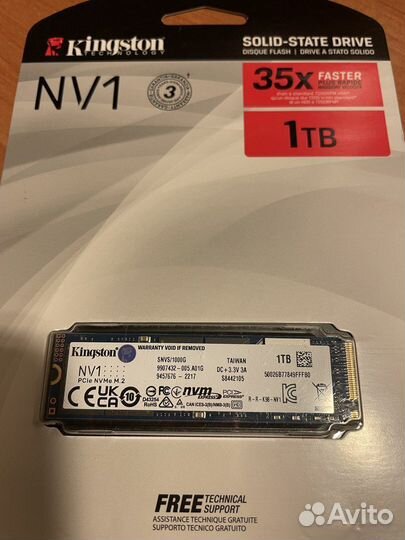 SSD Kingston NV1 1TB snvs/1000G