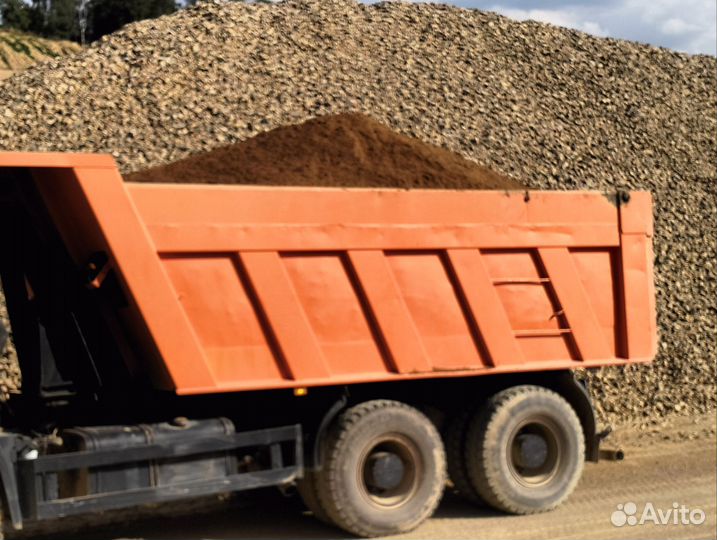 Песок, щебень,гравий,отсев,доставка от3мдо16м