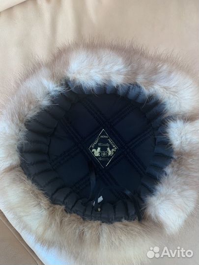 2 мужские шапки из куницы