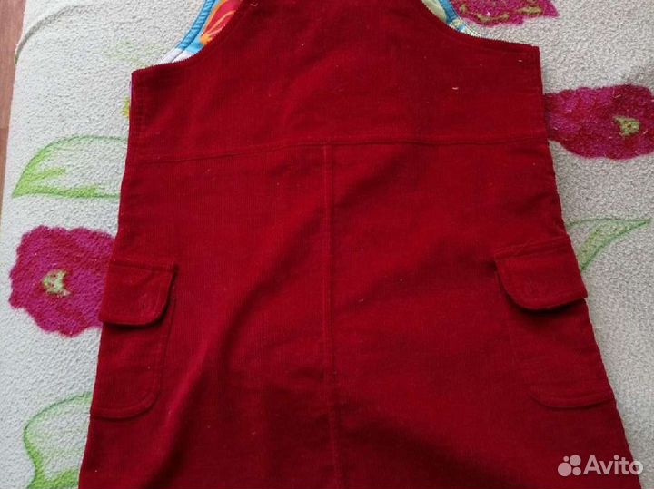 Вельветовый сарафан для девочки