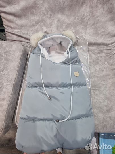 Зимний конверт в коляску