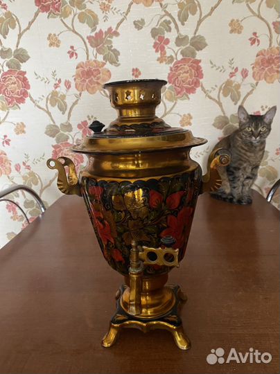 Самовар электрический СССР расписной хохлома