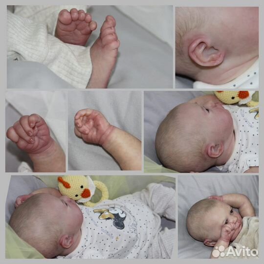 Кукла реборн девочка молд скай 50см