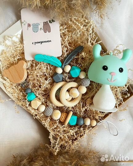 Грызунок/погремушка/держатель для пустышки