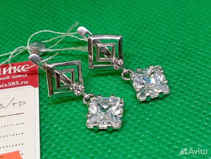 Серьги серебро 925 - 4,26 гр/арт с 405с