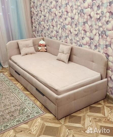 Детский мягкий угловой диванчик