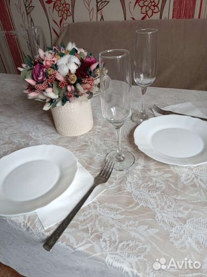 Букет сухоцветов в кашпо. Не завянет