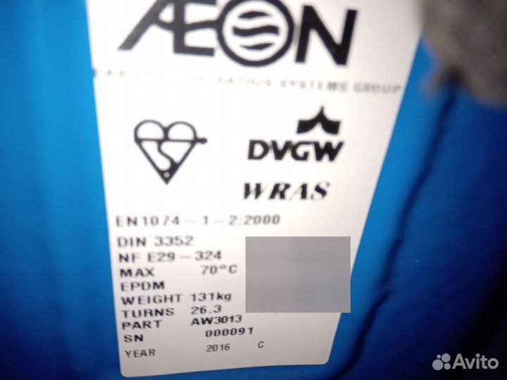 Задвижка aeon ду 400 ру 10