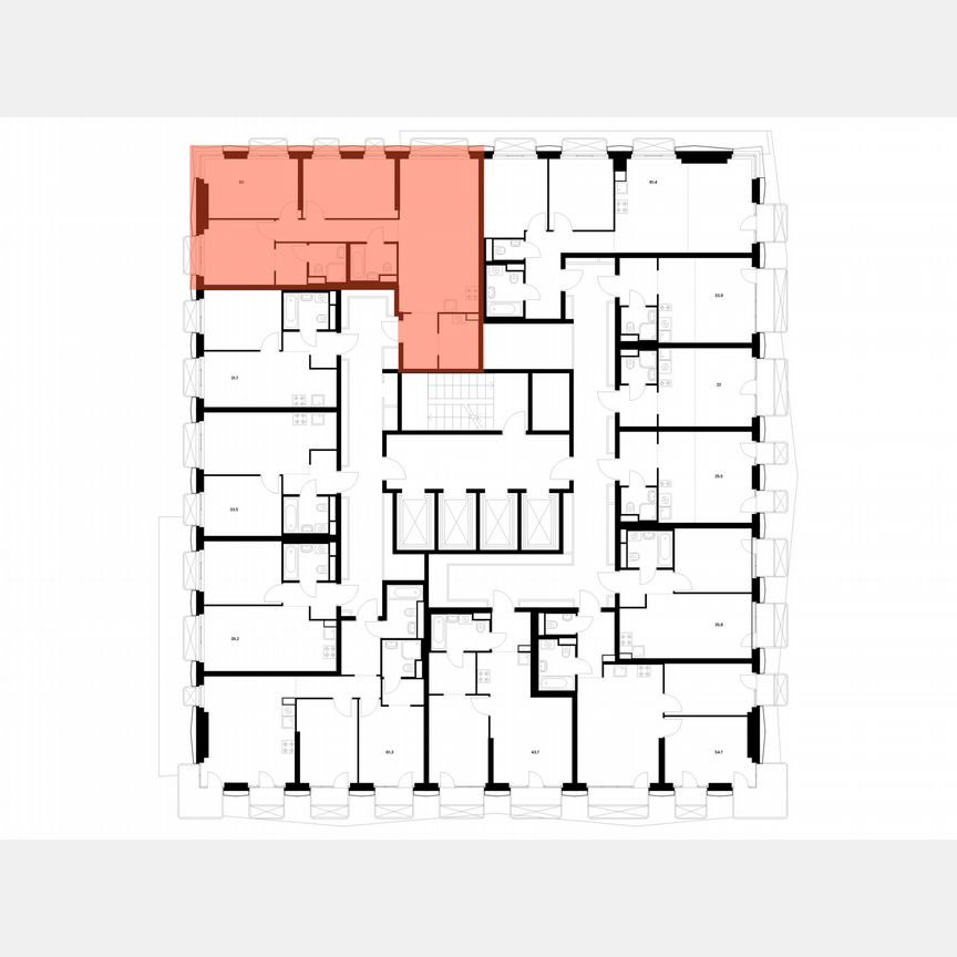 3-к. квартира, 83 м², 2/26 эт.