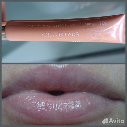 Clarins natural lip perfection блеск для губ 03