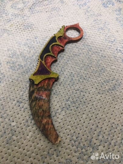 Деревянный нож керамбит