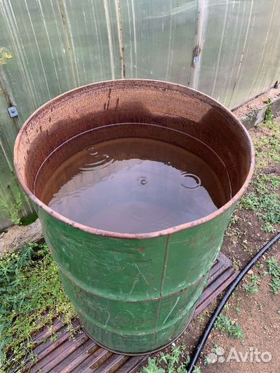 Бочка металлическая б/у, 200л