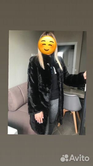 Шуба норковая поперечка