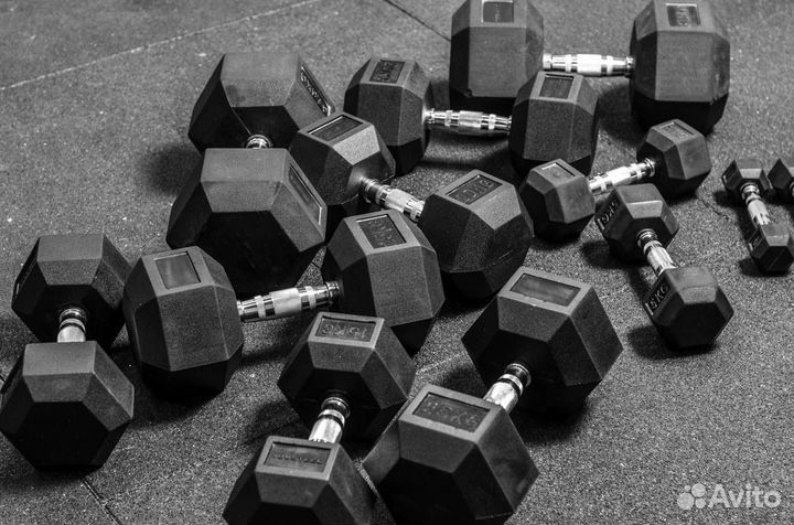 Гантельный ряд, гантели 171кг. В наличии и др.вес