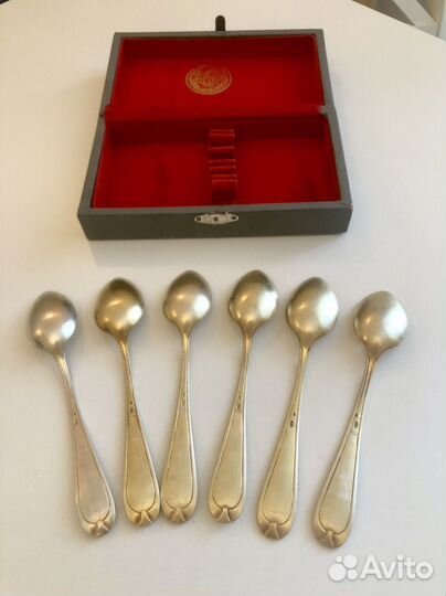 Чайные ложки серебро СССР 875 пробы