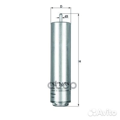 Фильтр топливный KL1694D Mahle/Knecht