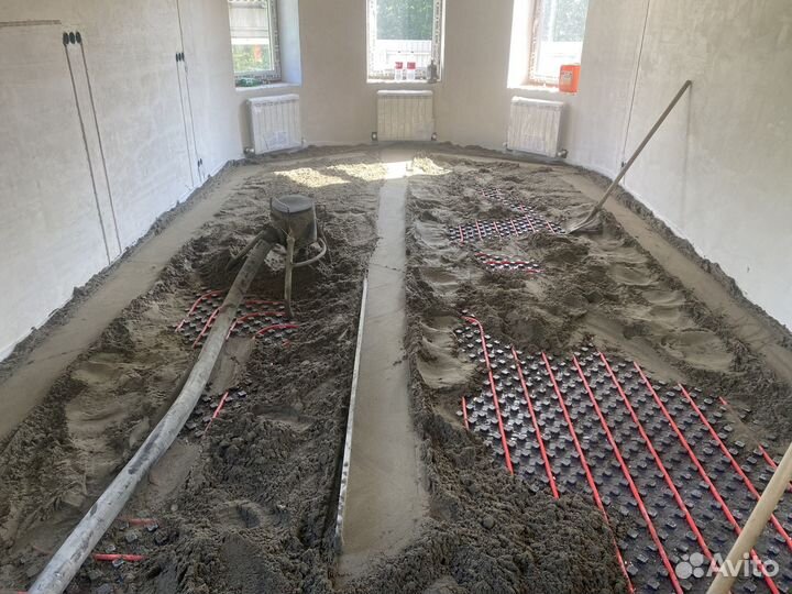 Механизированная стяжка Пола в конаково