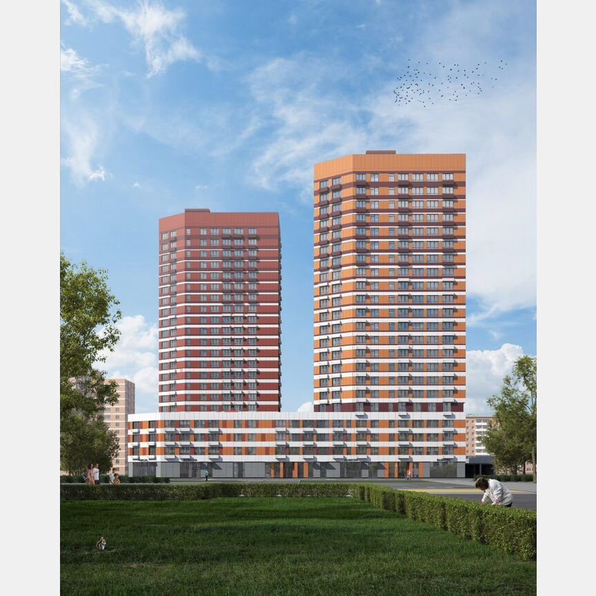 2-к. квартира, 51,1 м², 20/25 эт.