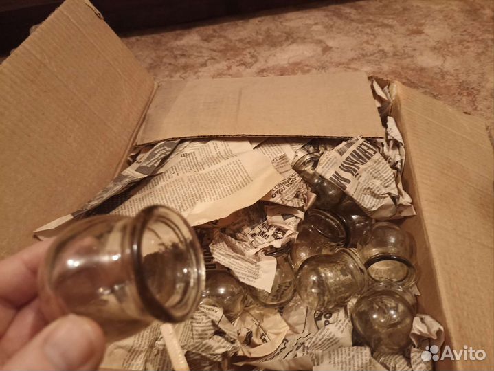 Медицинские банки СССР стеклянные