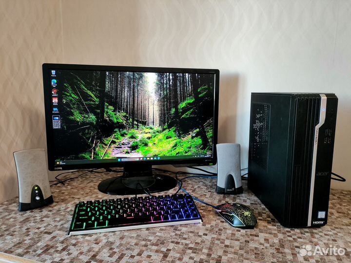 Компьютер в сборе i3/M2+HDD/FullHD/8GB