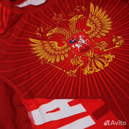 Рашгард детский Alfa Brend Camo красный (8 лет)