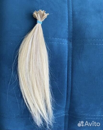 Волосы блонд закапсулирован славянка 40 см