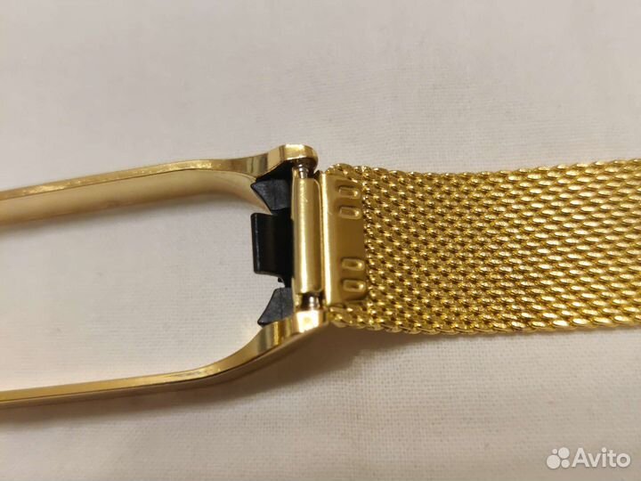 Ремешок золото металл для Xiaomi Mi Band 7