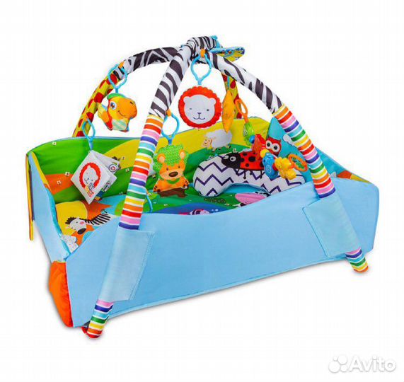 Развивающий игровой коврик Anika с игрушками и под
