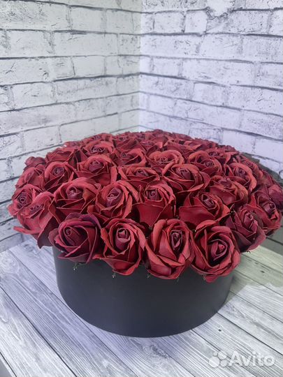 Розы из мыла 57шт. 