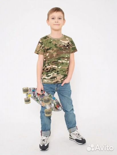 Футболка камуфляжная детская