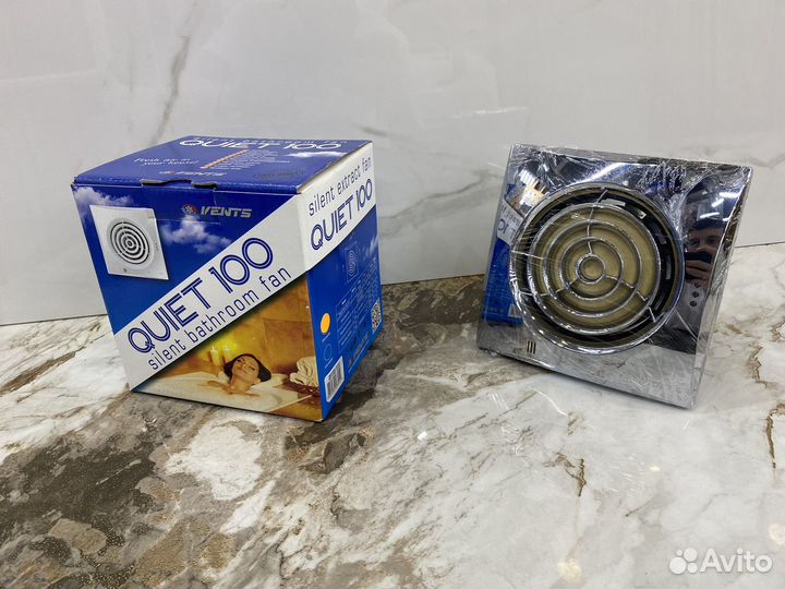 Вентилятор вытяжной квайт 100 хром