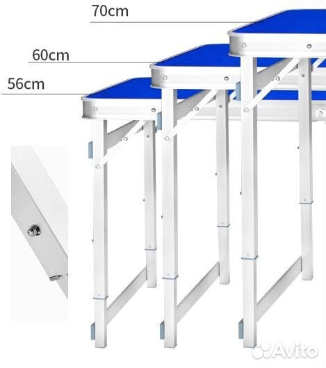 Стол усиленный складной и 4 стула