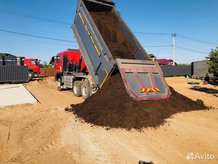 Плодородный грунт, чернозем, торф