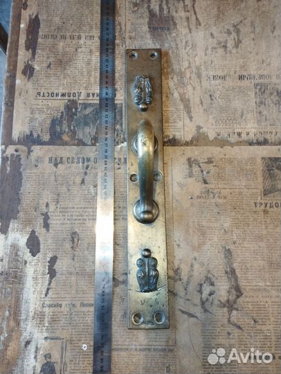 Дверные ручки старинные. Латунь. бронзацаризм