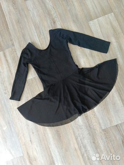 Купальник для гимнастики черный 116