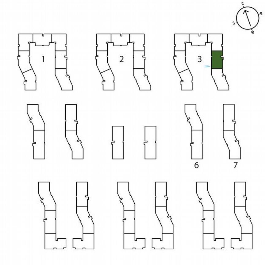 1-к. квартира, 34,4 м², 2/3 эт.