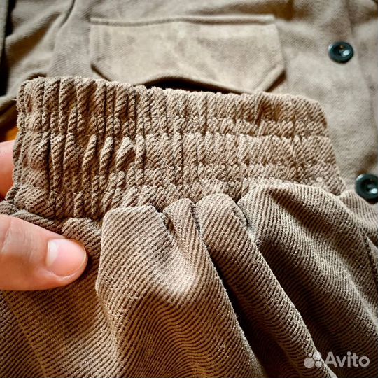 Костюм двойка мужской из замша