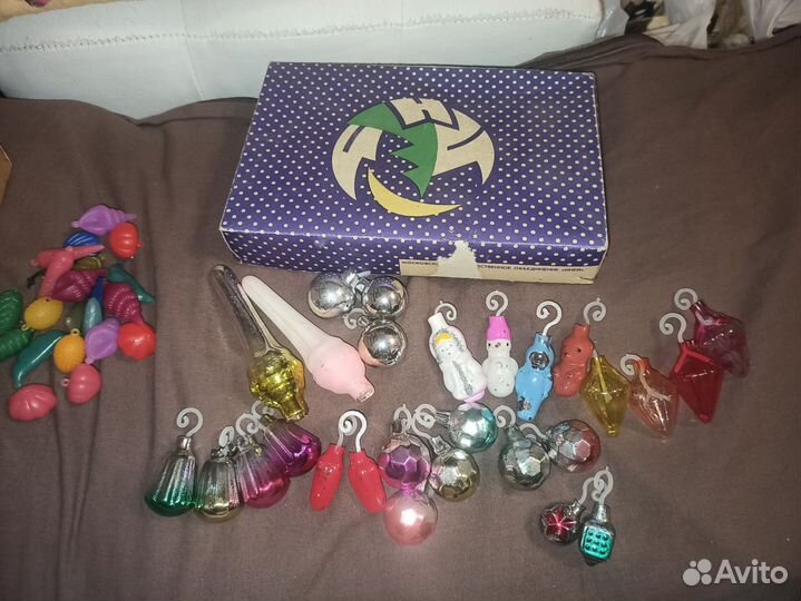 Елочные игрушки СССР мини